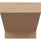 Ekena Millwork 10"W x 10"D x 10"H Wide Clemmons Rough Cedar Woodgrain TimberThane Corbel, Primed Tan CORUR10X10X10CLERCPR - alternate 3